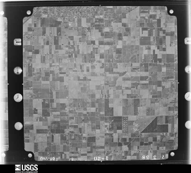 U.S. Geological Survey aerial photograph, 1958-07-25, scale 1:30000