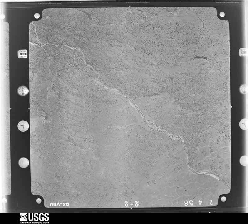 U.S. Geological Survey aerial photograph, 1958-07-25, scale 1:30000