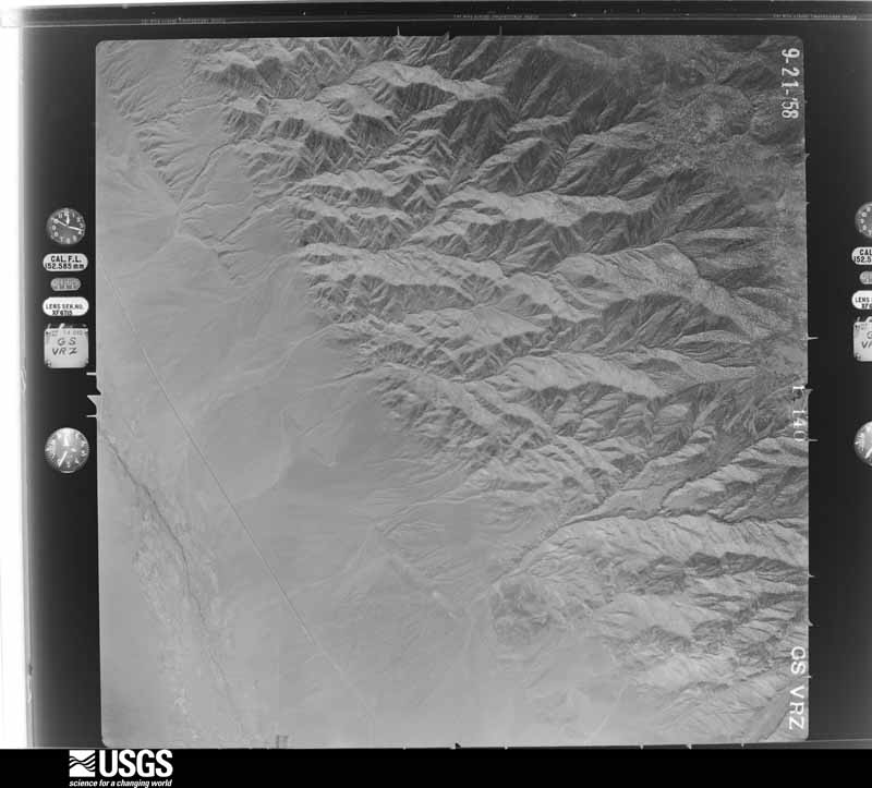 U.S. Geological Survey aerial photograph, 1958-10-08, scale 1:48000
