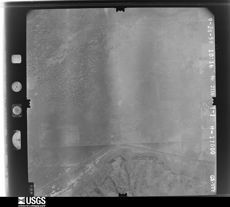 U.S. Geological Survey aerial photograph, 1958-09-30, scale 1:34000