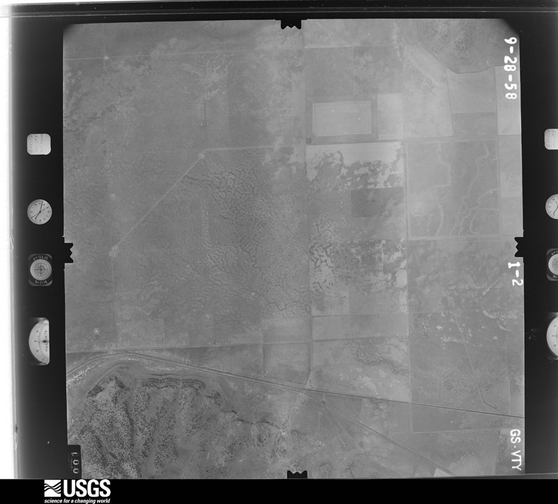 U.S. Geological Survey aerial photograph, 1958-09-30, scale 1:34000
