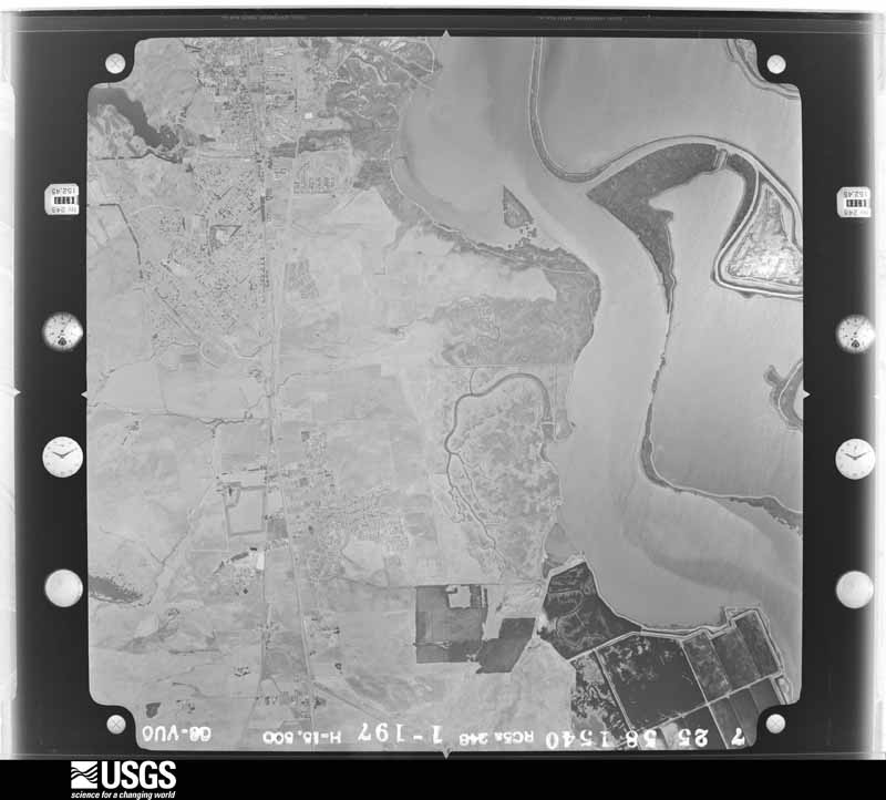 U.S. Geological Survey aerial photograph, 1958-07-25, scale 1:30000