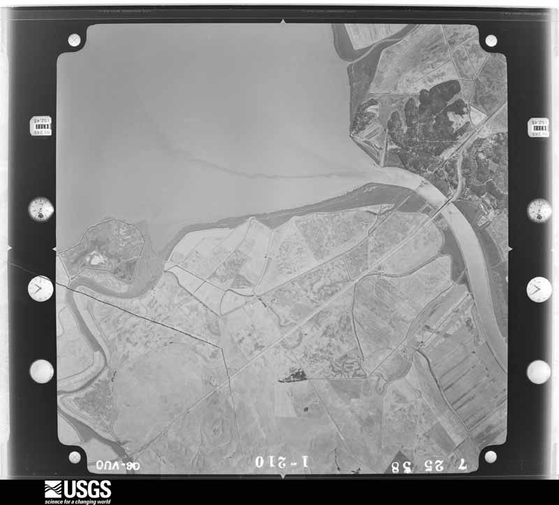 U.S. Geological Survey aerial photograph, 1958-07-25, scale 1:30000