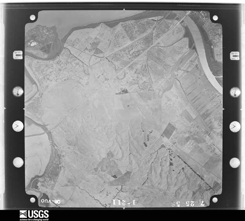 U.S. Geological Survey aerial photograph, 1958-07-25, scale 1:30000