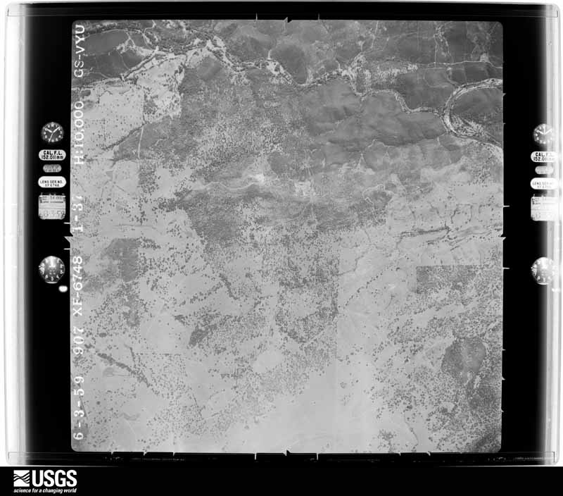 U.S. Geological Survey aerial photograph, 1959-06-03, scale 1:20000