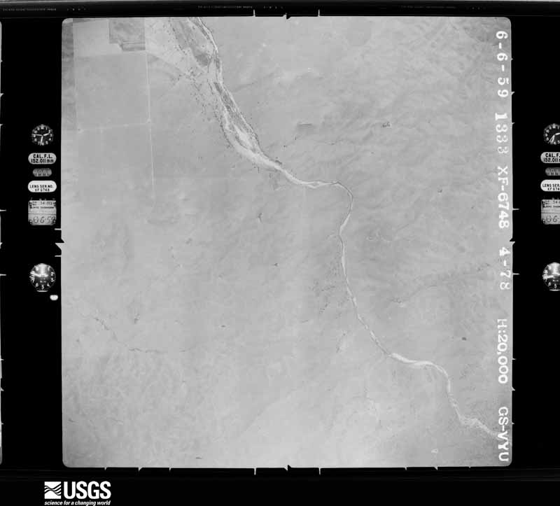 U.S. Geological Survey aerial photograph, 1959-06-06, scale 1:40000
