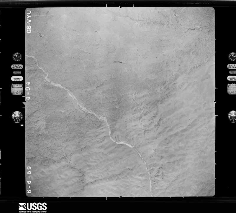 U.S. Geological Survey aerial photograph, 1959-06-06, scale 1:40000