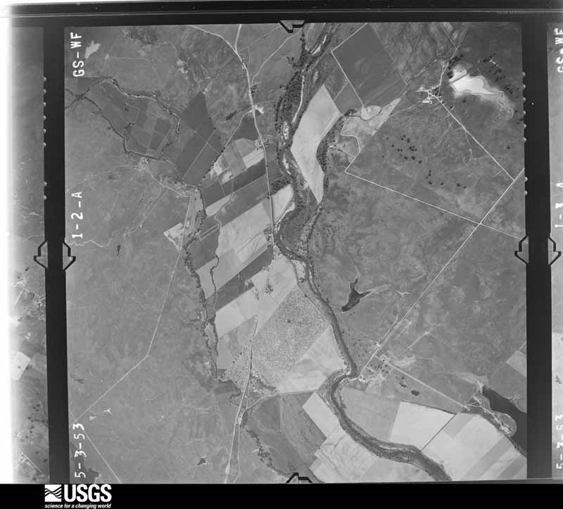 U.S. Geological Survey aerial photograph, 1953-06-01, scale 1:25000