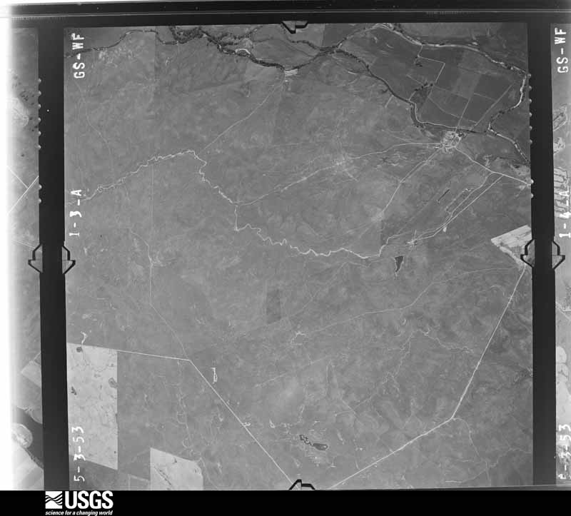 U.S. Geological Survey aerial photograph, 1953-06-01, scale 1:25000