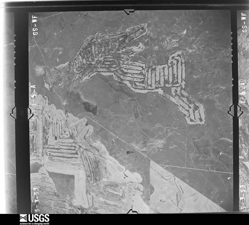 U.S. Geological Survey aerial photograph, 1953-06-01, scale 1:25000