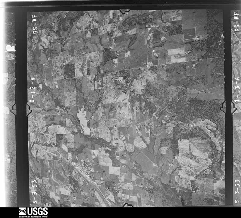 U.S. Geological Survey aerial photograph, 1953-06-01, scale 1:25000