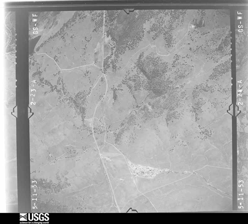 U.S. Geological Survey aerial photograph, 1953-06-01, scale 1:26500