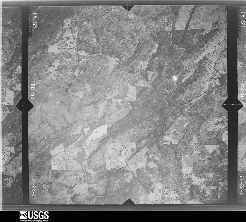 U.S. Geological Survey aerial photograph, 1952-07-15, scale 1:23600