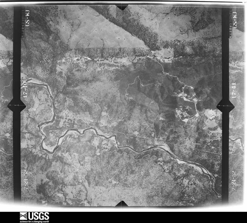 U.S. Geological Survey aerial photograph, 1952-07-15, scale 1:23600