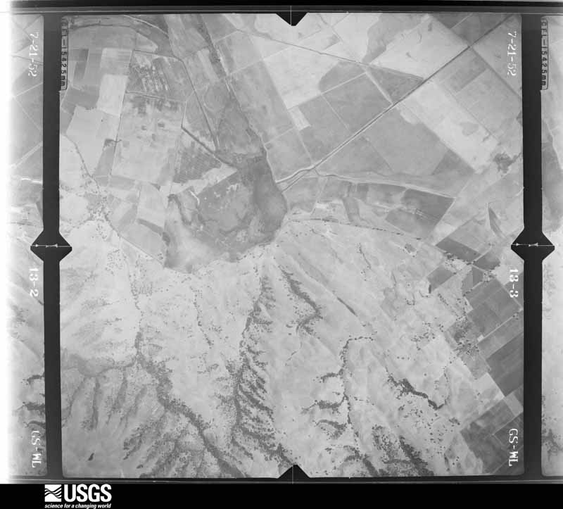 U.S. Geological Survey aerial photograph, 1952-07-27, scale 1:23600