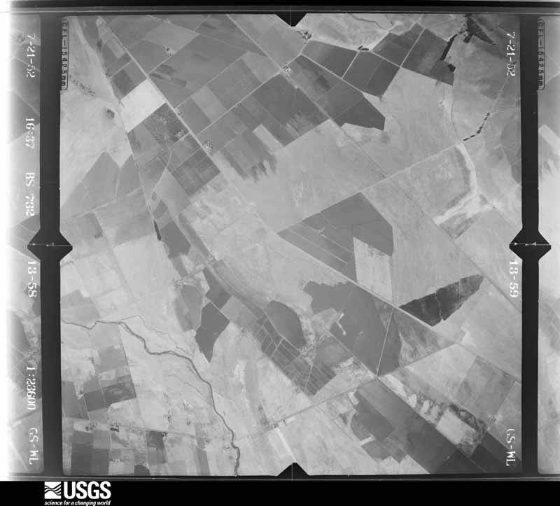 U.S. Geological Survey aerial photograph, 1952-07-27, scale 1:23600