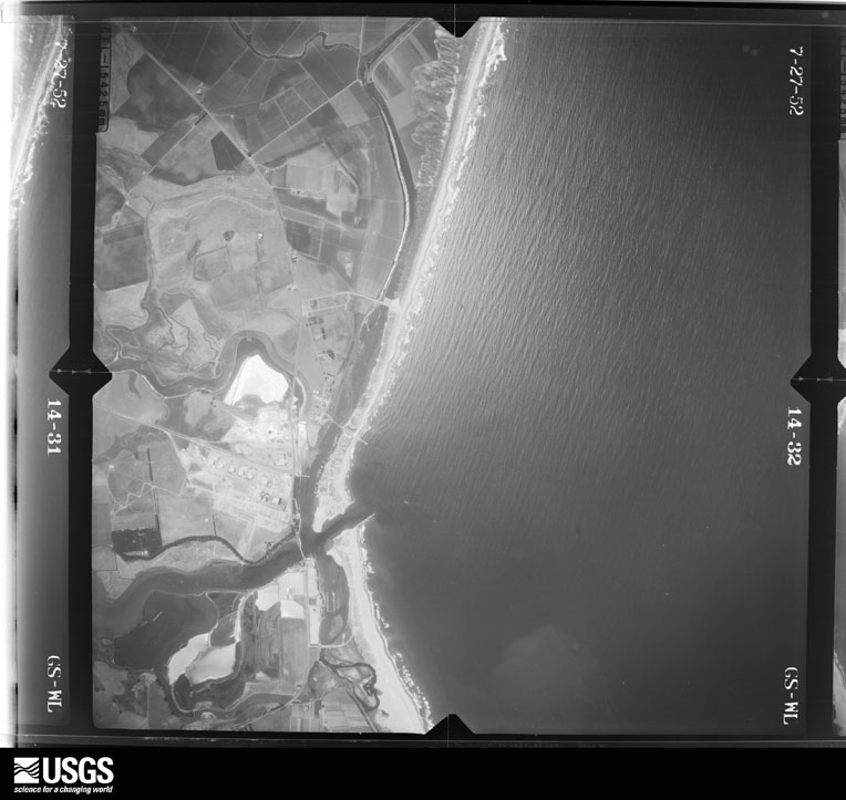 U.S. Geological Survey aerial photograph, 1952-07-27, scale 1:23600
