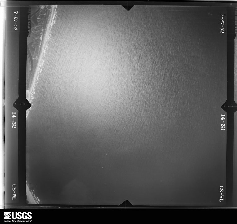 U.S. Geological Survey aerial photograph, 1952-07-27, scale 1:23600