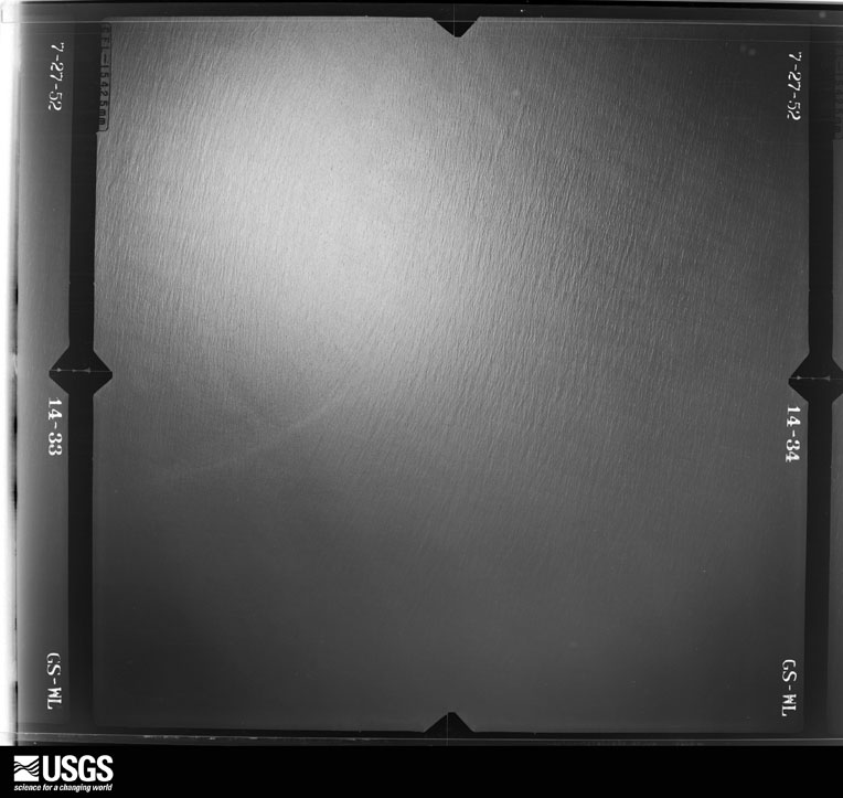 U.S. Geological Survey aerial photograph, 1952-07-27, scale 1:23600