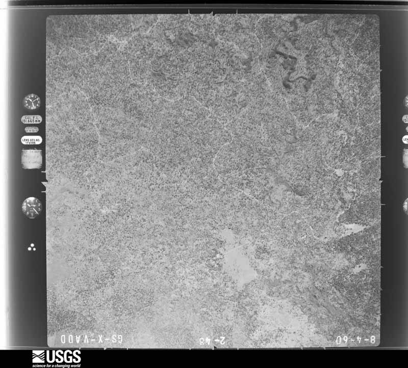 U.S. Geological Survey aerial photograph, 1960-08-04, scale 1:30000