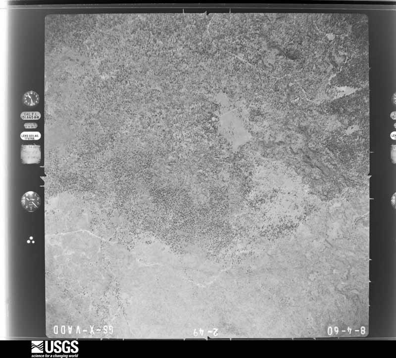 U.S. Geological Survey aerial photograph, 1960-08-04, scale 1:30000