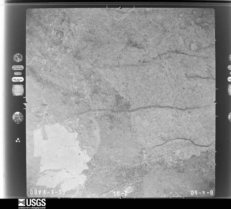 U.S. Geological Survey aerial photograph, 1960-08-04, scale 1:30000