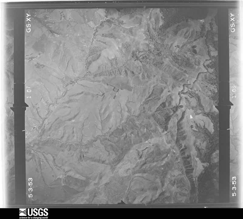 U.S. Geological Survey aerial photograph, 1953-07-01, scale 1:23600