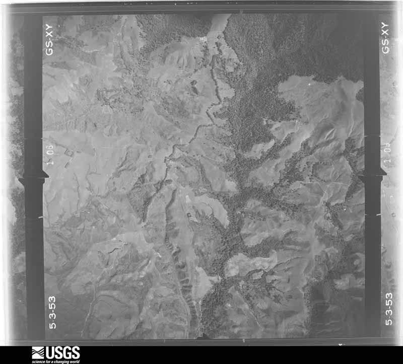 U.S. Geological Survey aerial photograph, 1953-07-01, scale 1:23600