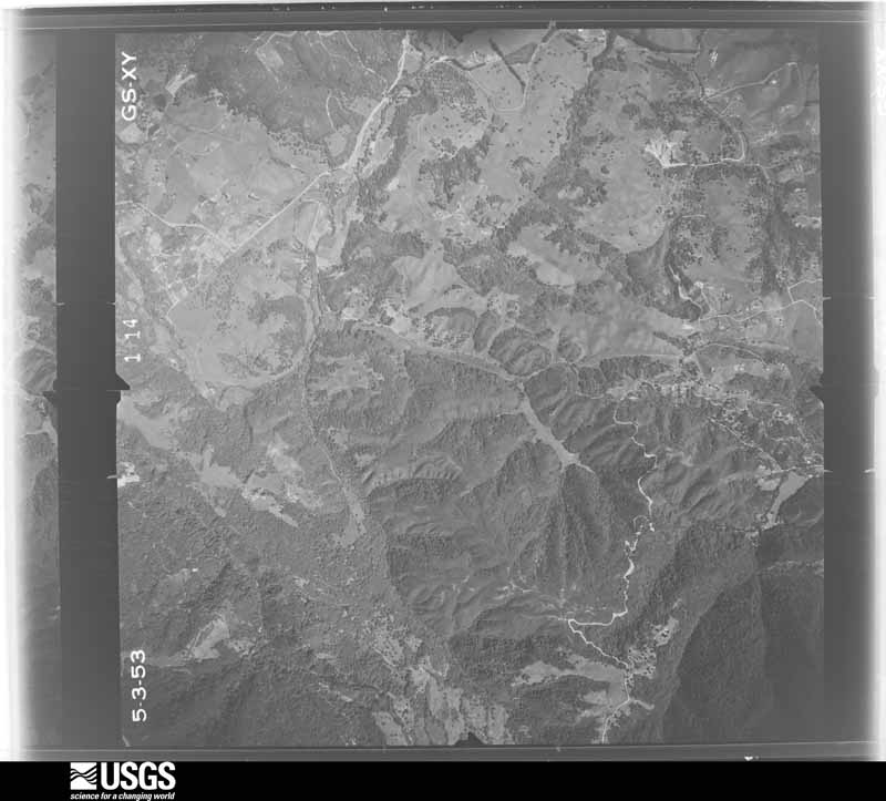 U.S. Geological Survey aerial photograph, 1953-07-01, scale 1:23600