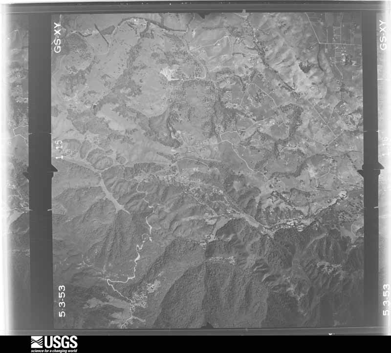 U.S. Geological Survey aerial photograph, 1953-07-01, scale 1:23600