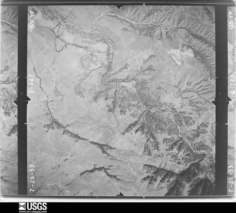 U.S. Geological Survey aerial photograph, 1953-07-15, scale 1:23600