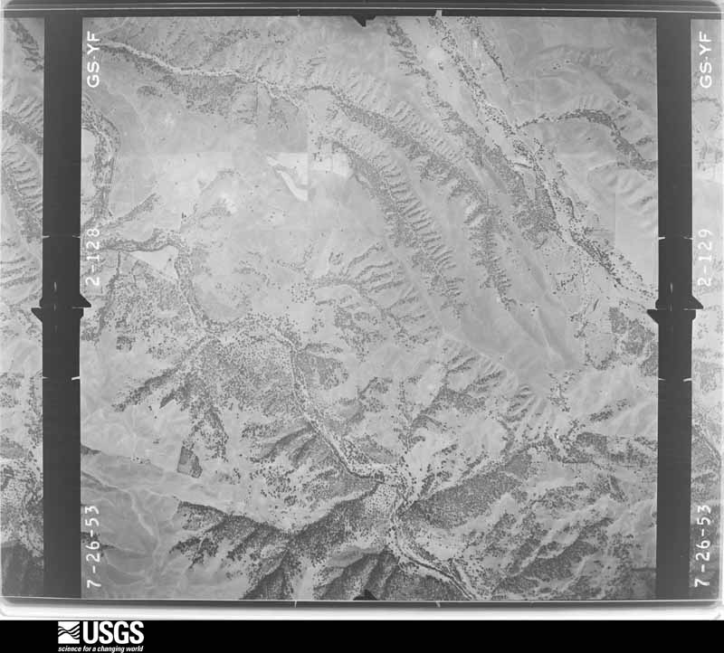 U.S. Geological Survey aerial photograph, 1953-07-15, scale 1:23600