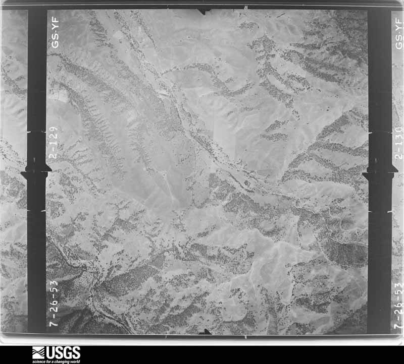 U.S. Geological Survey aerial photograph, 1953-07-15, scale 1:23600
