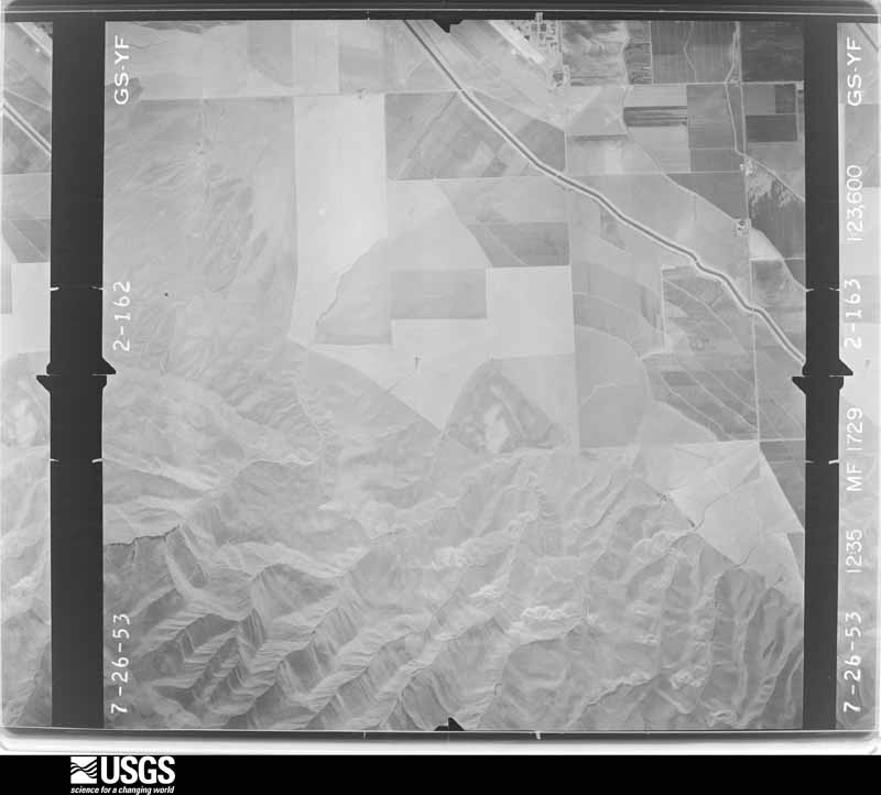 U.S. Geological Survey aerial photograph, 1953-07-15, scale 1:23600