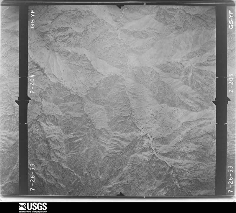 U.S. Geological Survey aerial photograph, 1953-07-15, scale 1:23600