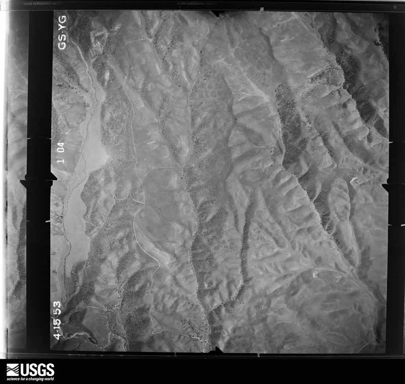 U.S. Geological Survey aerial photograph, 1953-04-15, scale 1:23600