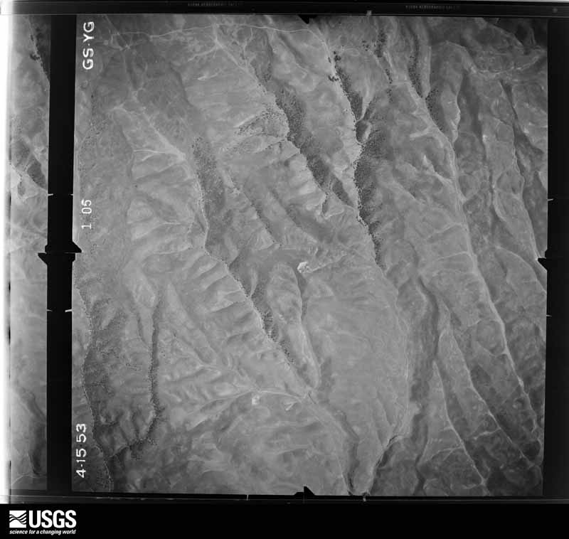 U.S. Geological Survey aerial photograph, 1953-04-15, scale 1:23600
