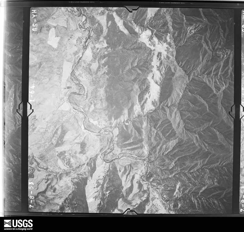 U.S. Geological Survey aerial photograph, 1954-06-01, scale 1:37400