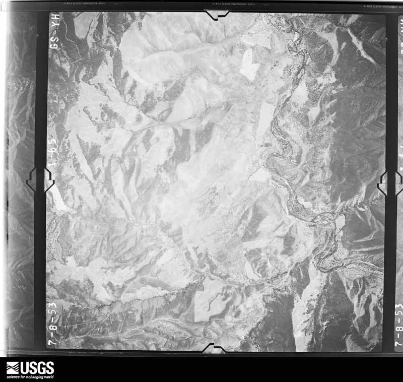 U.S. Geological Survey aerial photograph, 1954-06-01, scale 1:37400