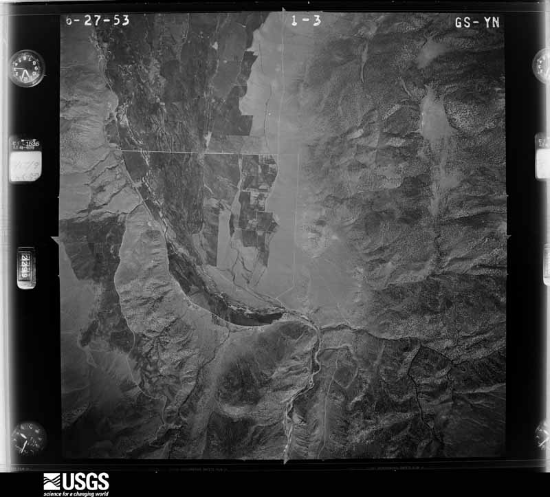 U.S. Geological Survey aerial photograph, 1953-06-01, scale 1:37400