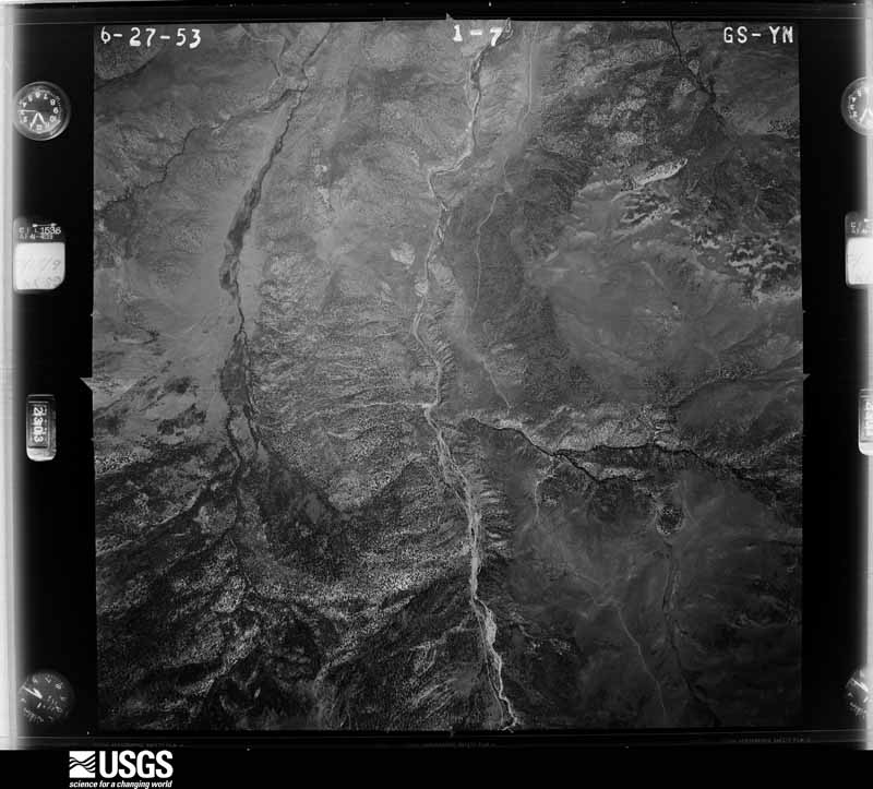 U.S. Geological Survey aerial photograph, 1953-06-01, scale 1:37400