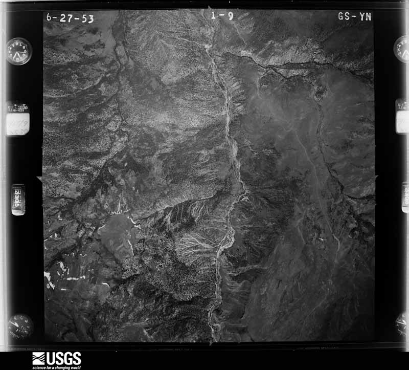U.S. Geological Survey aerial photograph, 1953-06-01, scale 1:37400