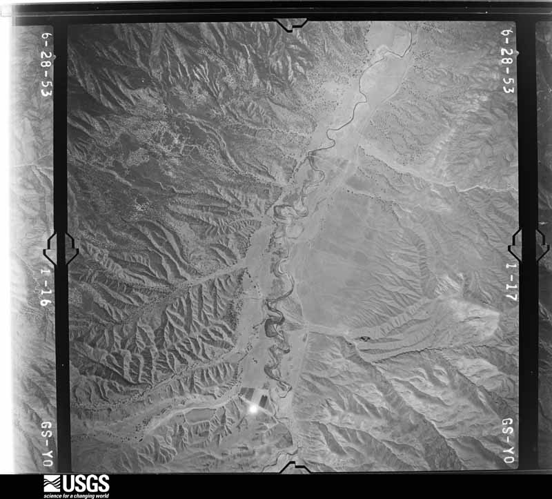 U.S. Geological Survey aerial photograph, 1953-06-01, scale 1:37400