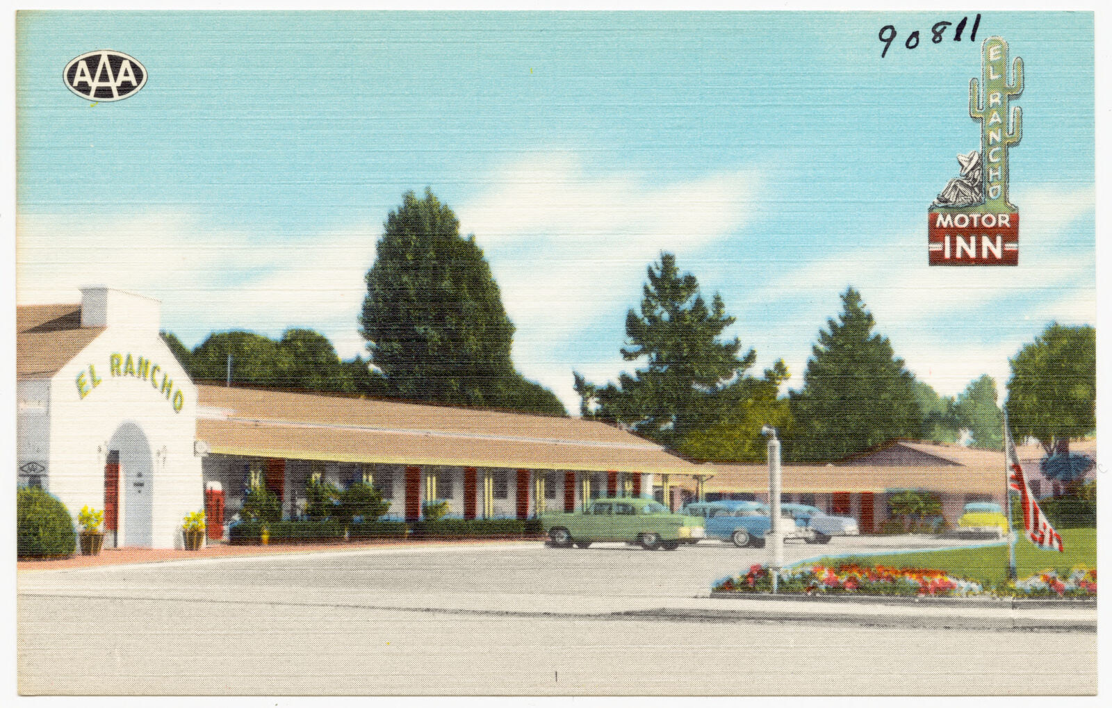 El Rancho Motor Inn, 516 Water Street, Hwy. 1, Santa Cruz, California, Boston Public Library - undated