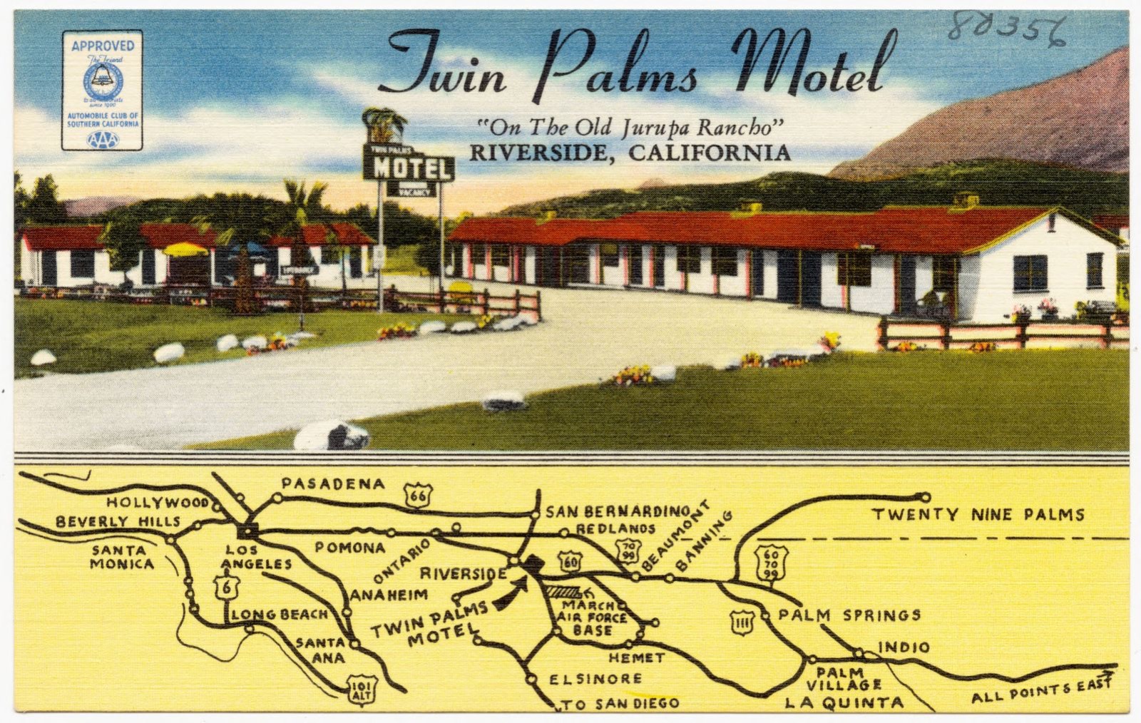 Twin Palms Motel, Boston Public Library - undated