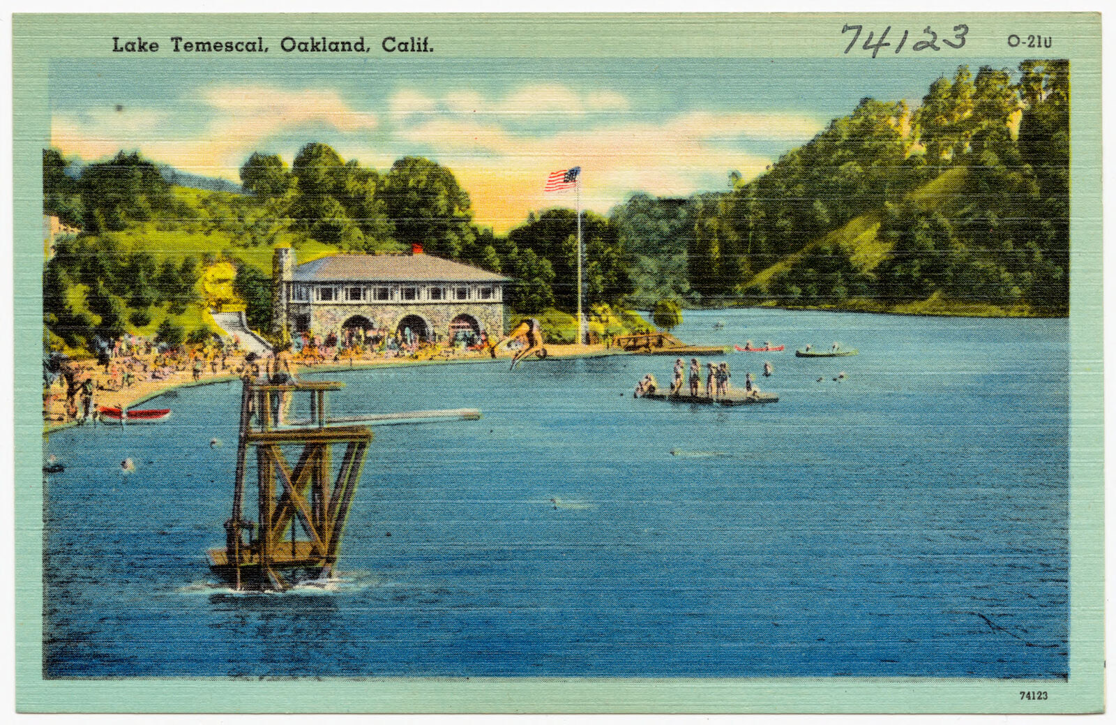 Lake Temescal, Oakland, Calif., Boston Public Library - undated