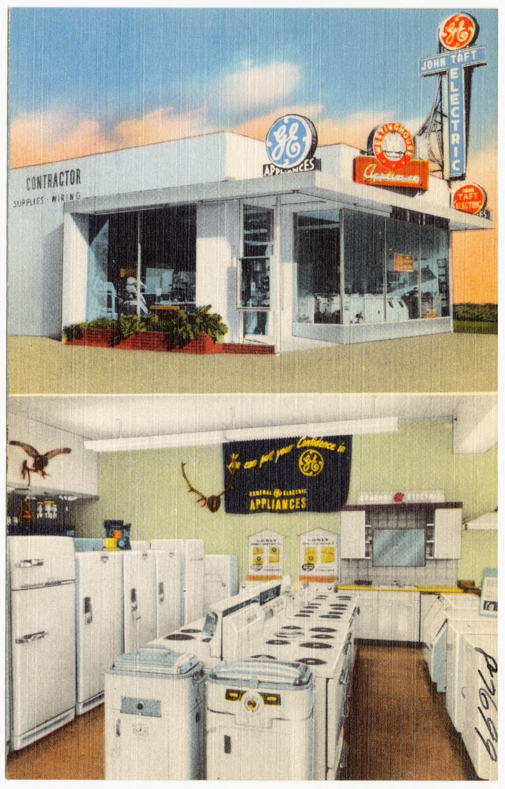 John Taft Electric, Electrical Contractor, 2323 East Main St. -- Ventura, California, Boston Public Library - undated