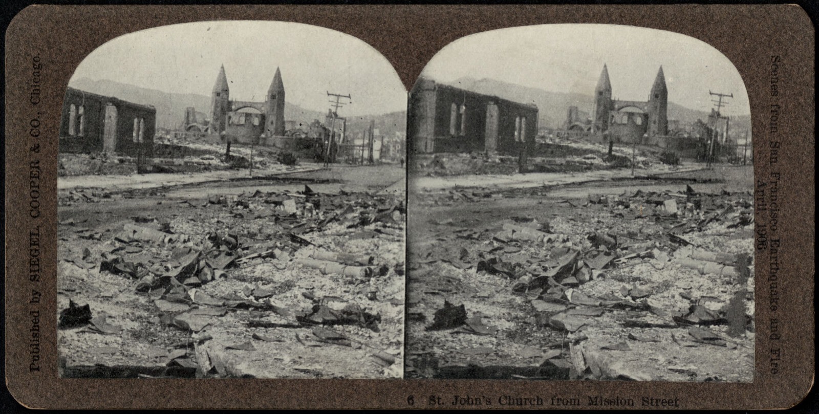 St. John's Church from Mission Street, Boston Public Library - undated