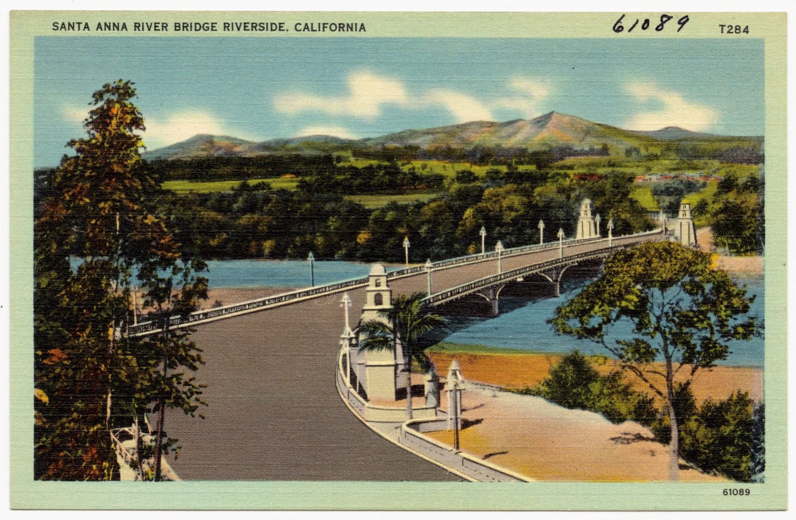Santa Anna River Bridge, Riverside, California, Boston Public Library - undated