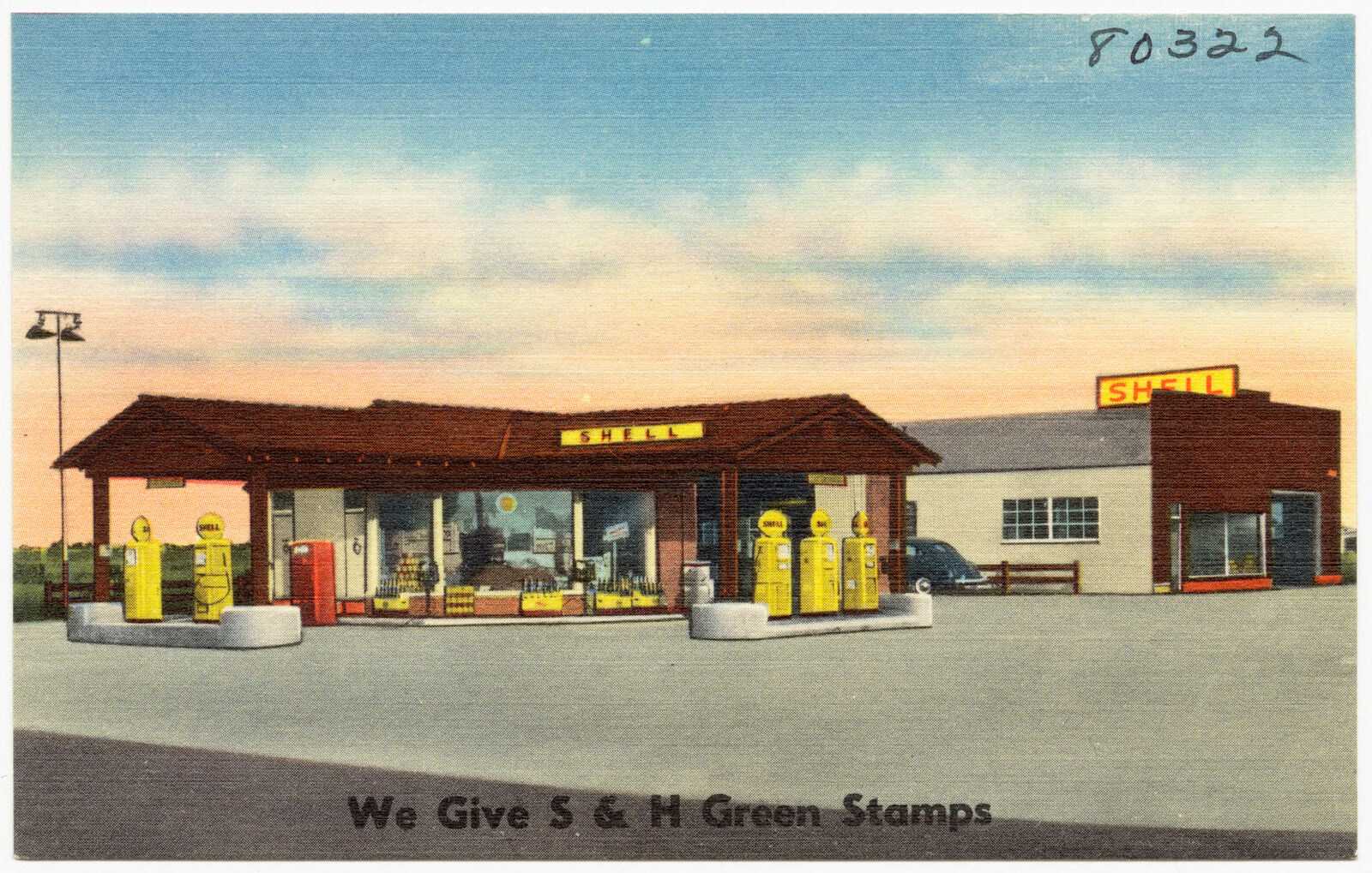 Fruitridge Manor Service, Shell, We Give S & H Green Stamps, Boston Public Library - undated